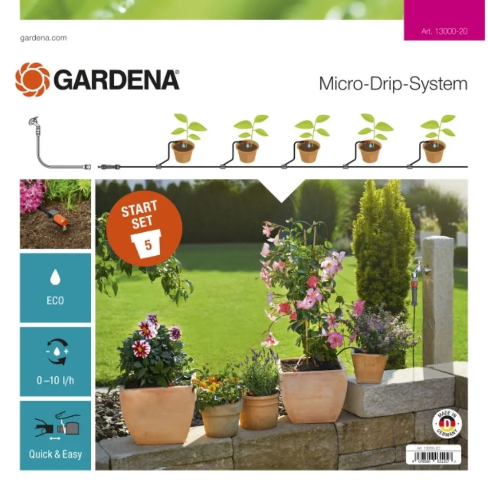ae12bd5debe57120c0c3905c4c9281ff KIT ARROSAGE GOUTTE A GOUTTE POUR PLANTES EN POTS – Image 1
