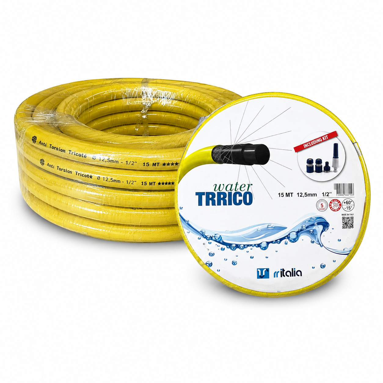 28449-02 TUYAU WATER TRRICO 5/8" DIA15MM X 15M + KIT LANCE – Image 1
